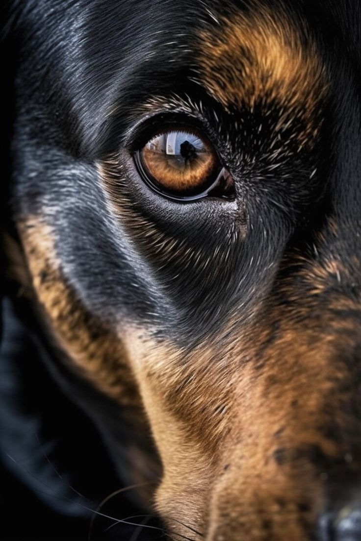 Mirada profunda de un perro